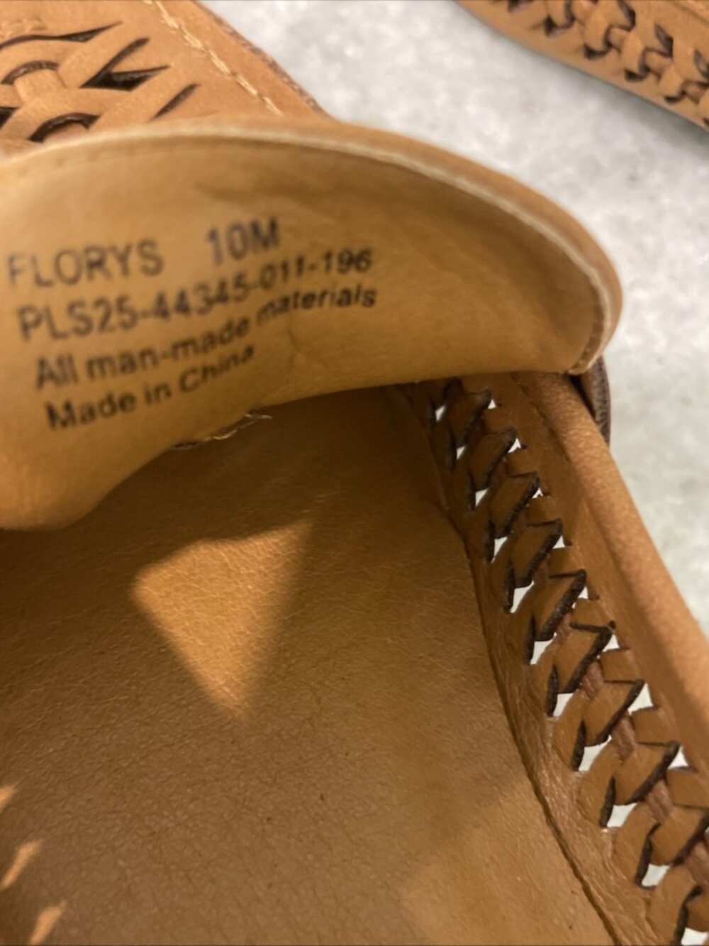 Frye & Co Florys Loafers Womens Size 10 Shoes Brown Cognac Leather Braided - Picture 6 of 9